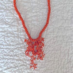 Beaded Coral Necklace